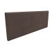 Cabeceira Painel Clean para Cama Box Solteiro 100 cm Suede Marrom - D'Rossi
