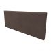 Cabeceira Painel Clean para Cama Box Solteiro 100 cm Suede Marrom - D'Rossi