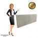 Cabeceira Painel Clean para Cama Box Solteiro 100 cm Suede Marrom Rato - D'Rossi
