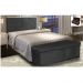 Cabeceira Painel Clean para Cama Box Solteiro 100 cm Suede Preto - D'Rossi