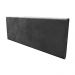 Cabeceira Painel Clean para Cama Box Solteiro 100 cm Suede Preto - D'Rossi