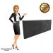 Cabeceira Painel Clean para Cama Box Solteiro 100 cm Suede Preto - D'Rossi