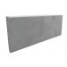 Cabeceira Painel Clean para Cama Box Solteiro 90 cm Suede Grafite - D'Rossi