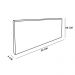 Cabeceira Painel Clean para Cama Box Solteiro 90 cm Suede Grafite - D'Rossi