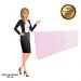 Cabeceira Painel Clean para Cama Box Solteiro 90 cm Suede Rosa Bebê - D'Rossi