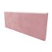 Cabeceira Painel Clean para Cama Box Solteiro 90 cm Suede Rose - D'Rossi