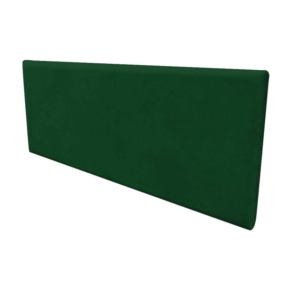 Cabeceira Painel Clean para Cama Box Solteiro 90 cm Suede Verde - D'Rossi