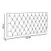 Cabeceira Painel Cristal para Cama Box Casal 1,60 m Suede Bege - D'Rossi
