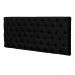 Cabeceira Painel Cristal para Cama Box Casal 2,00 m Suede Preto 1402 - D'Rossi