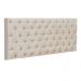 Cabeceira Painel Cristal para Cama Box Solteiro 1,00 m Suede Bege - D'Rossi
