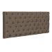 Cabeceira Painel Cristal para Cama Box Solteiro 1,00 m Suede Marrom Rato - D'Rossi