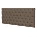 Cabeceira Painel Cristal para Cama Box Solteiro 1,00 m Suede Marrom Rato - D'Rossi