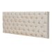 Cabeceira Painel Cristal para Cama Box Solteiro 90 cm Suede Bege - D'Rossi