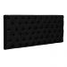 Cabeceira Painel Cristal para Cama Box Solteiro 90 cm Suede Preto - D'Rossi