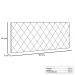 Cabeceira Painel Dubai Para Cama Box Queen 160 cm Suede Azul Marinho - D'Rossi