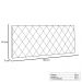 Cabeceira Painel Dubai Para Cama Box Solteiro 90 cm Suede Azul Marinho - D'Rossi
