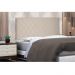 Cabeceira Painel Dubai Para Cama Box Solteiro 90 cm Suede Bege - D'Rossi