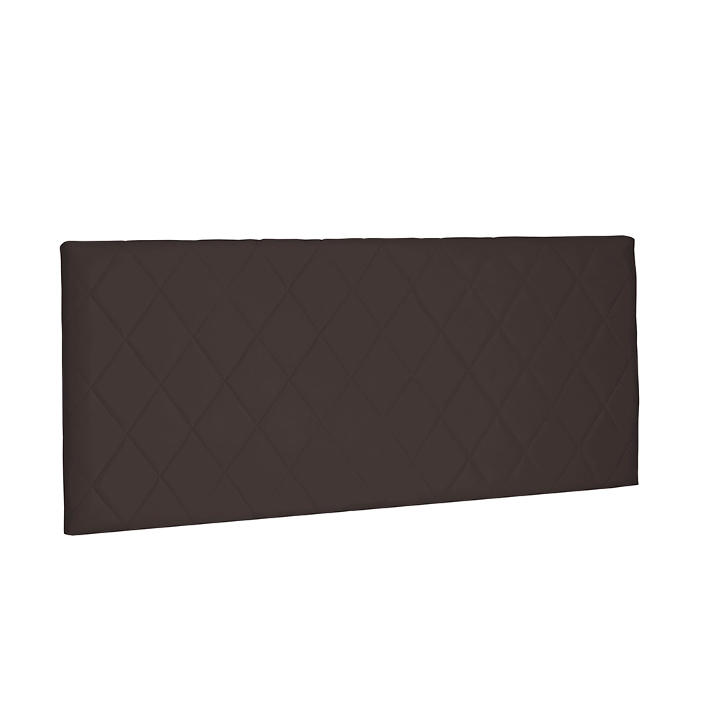 Cabeceira Painel Dubai Para Cama Box Solteiro 90 cm Suede Café - D'Rossi