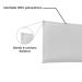 Cabeceira Painel Garden Para Cama Box Solteiro 90 cm Corino Branco - D'Rossi