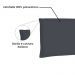 Cabeceira Painel Garden Para Cama Box Solteiro 90 cm Suede Cinza- D'Rossi