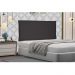 Cabeceira Painel Garden Para Cama Box Solteiro 90 cm Suede Preto - D'Rossi