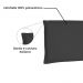 Cabeceira Painel Garden Para Cama Box Solteiro 90 cm Suede Preto - D'Rossi