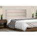 Cabeceira Painel La Italiana Para Cama Box Casal 140 cm Suede Bege - D'Rossi