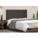 Cabeceira Painel La Italiana Para Cama Box Casal 140 cm Suede Café - D'Rossi