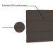 Cabeceira Painel La Italiana Para Cama Box Casal 140 cm Suede Café - D'Rossi