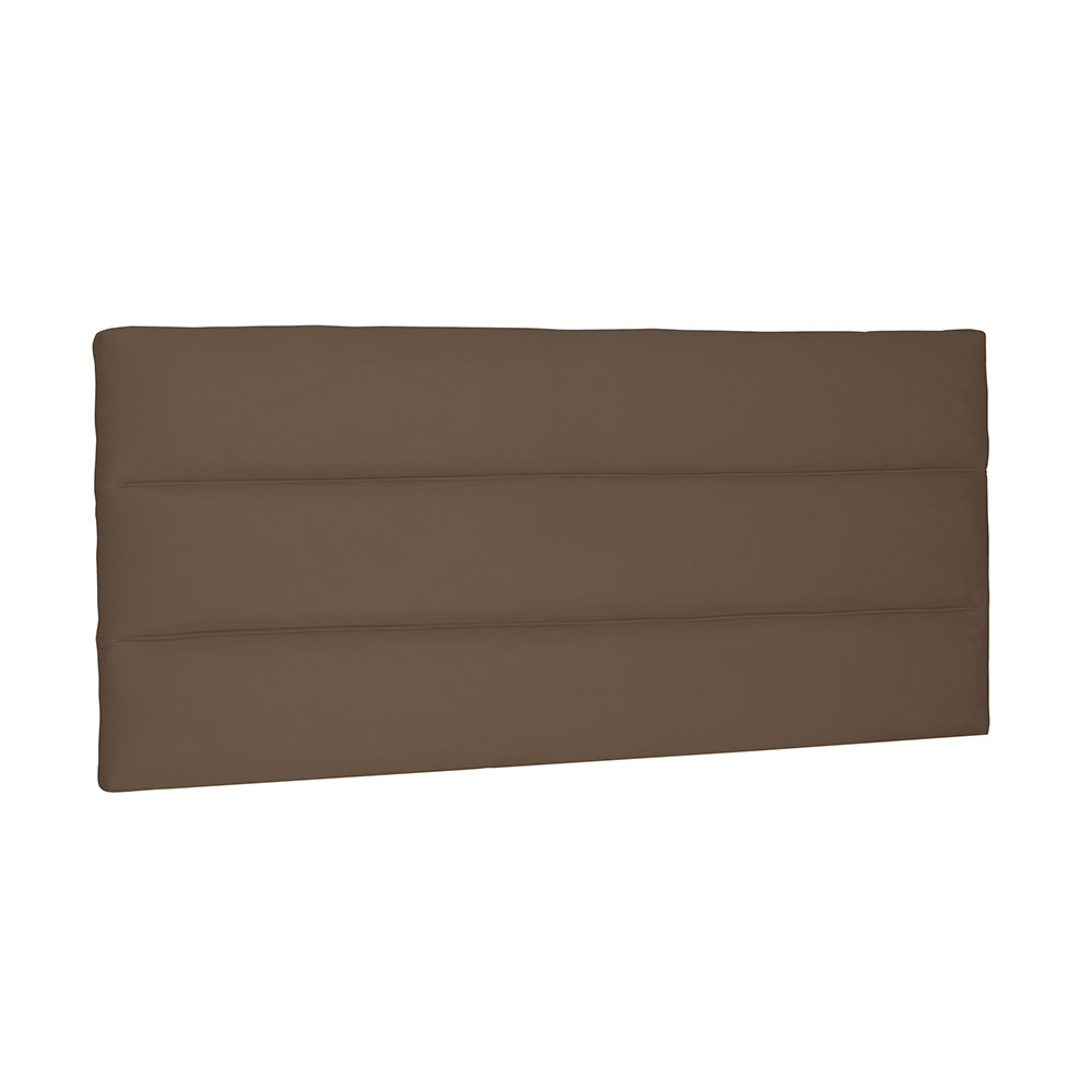 Cabeceira Painel La Italiana Para Cama Box Casal 140 cm Suede Caramelo - D'Rossi
