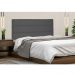Cabeceira Painel La Italiana Para Cama Box Casal 140 cm Suede Cinza - D'Rossi