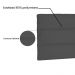 Cabeceira Painel La Italiana Para Cama Box Casal 140 cm Suede Cinza - D'Rossi