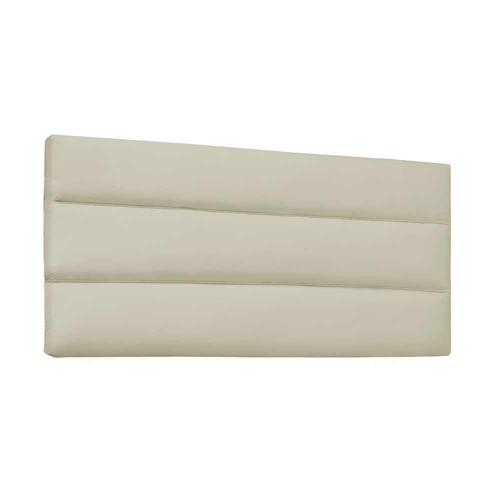 Cabeceira Painel La Italiana Para Cama Box Solteiro 90 cm Corino Bege - D'Rossi