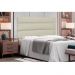 Cabeceira Painel La Italiana Para Cama Box Solteiro 90 cm Corino Bege - D'Rossi