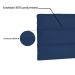 Cabeceira Painel La Italiana Para Cama Box Solteiro 90 cm Suede Azul Marinho - D'Rossi