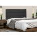 Cabeceira Painel La Italiana Para Cama Box Solteiro 90 cm Suede Preto - D'Rossi