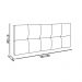 Cabeceira Painel Nina para Cama Box Casal 160 cm Suede Azul Marinho D'Rossi