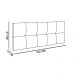 Cabeceira Painel Nina para Cama Box Solteiro 100 cm Suede Azul Marinho D'Rossi