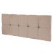 Cabeceira Painel Nina para Cama Box Solteiro 100 cm Suede Bege D'Rossi