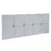 Cabeceira Painel Nina para Cama Box Solteiro 100 cm Suede Cinza D'Rossi