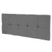 Cabeceira Painel Nina para Cama Box Solteiro 100 cm Suede Grafite D'Rossi