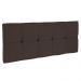 Cabeceira Painel Nina para Cama Box Solteiro 100 cm Suede Marrom D'Rossi