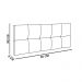 Cabeceira Painel Nina para Cama Box Solteiro 90 cm Suede Cinza D'Rossi