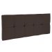 Cabeceira Painel Nina para Cama Box Solteiro 90 cm Suede Marrom D'Rossi