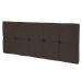 Cabeceira Painel Nina para Cama Box Solteiro 90 cm Suede Marrom D'Rossi