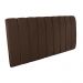 Cabeceira Painel Olivia Casal 140 cm Veludo Marrom - D'Rossi