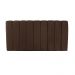 Cabeceira Painel Olivia Casal 140 cm Veludo Marrom - D'Rossi