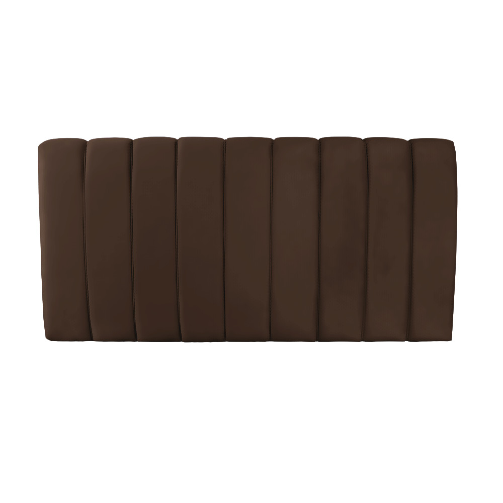 Cabeceira Painel Olivia Casal 140 cm Veludo Marrom - D'Rossi