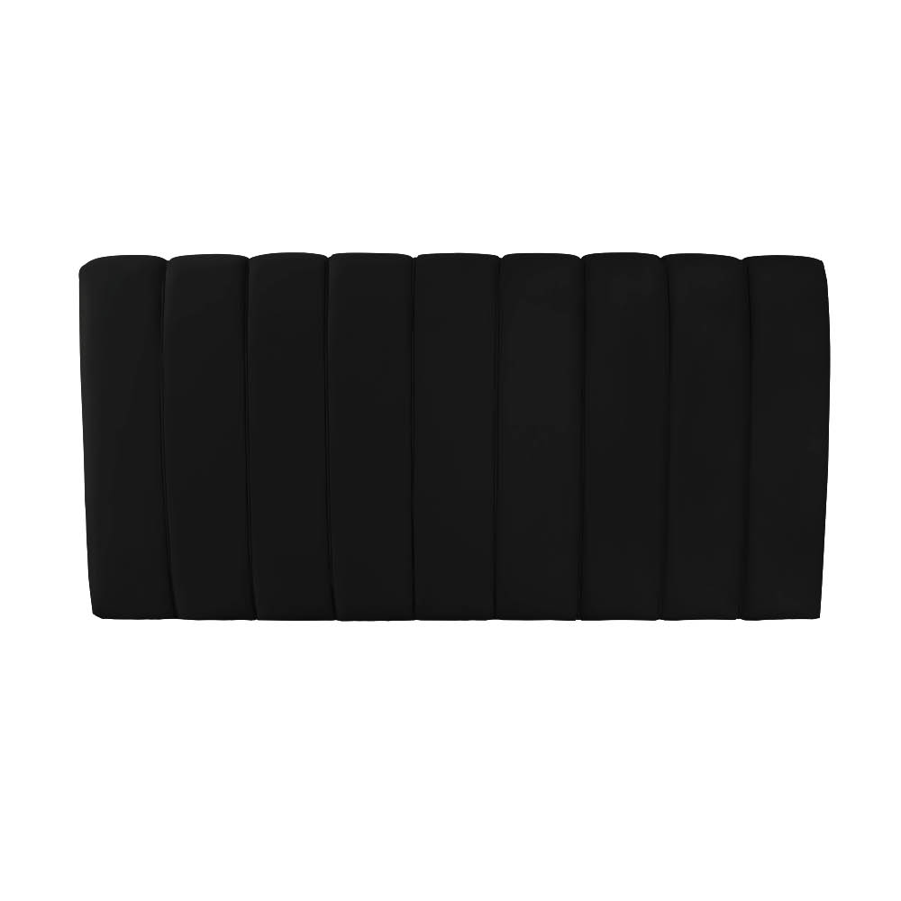 Cabeceira Painel Olivia Casal 140 cm Veludo Preto - D'Rossi