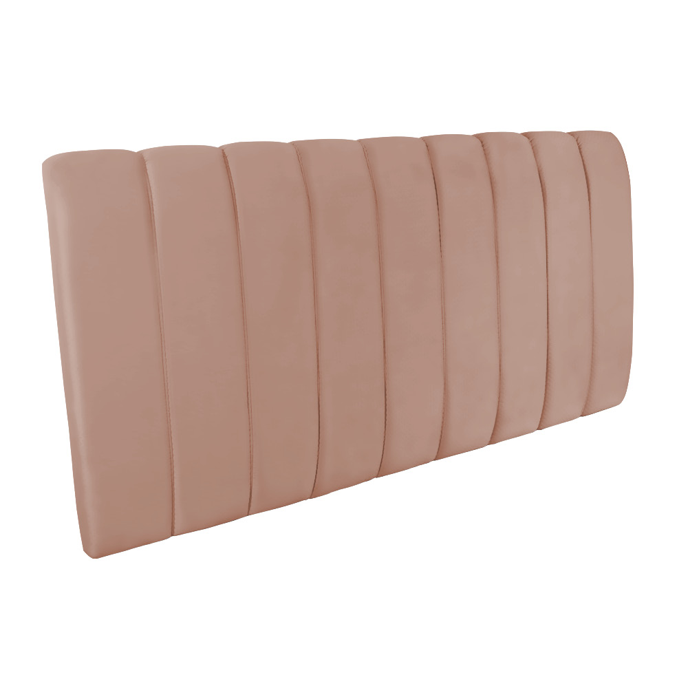 Cabeceira Painel Olivia Casal 140 cm Veludo Rose - D'Rossi